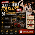 Mega Pack!! Clase Lista Folklore + Clase Llena Folklore + Bonus de Recursos, Juegos, Planillas, Actos Escolares!!