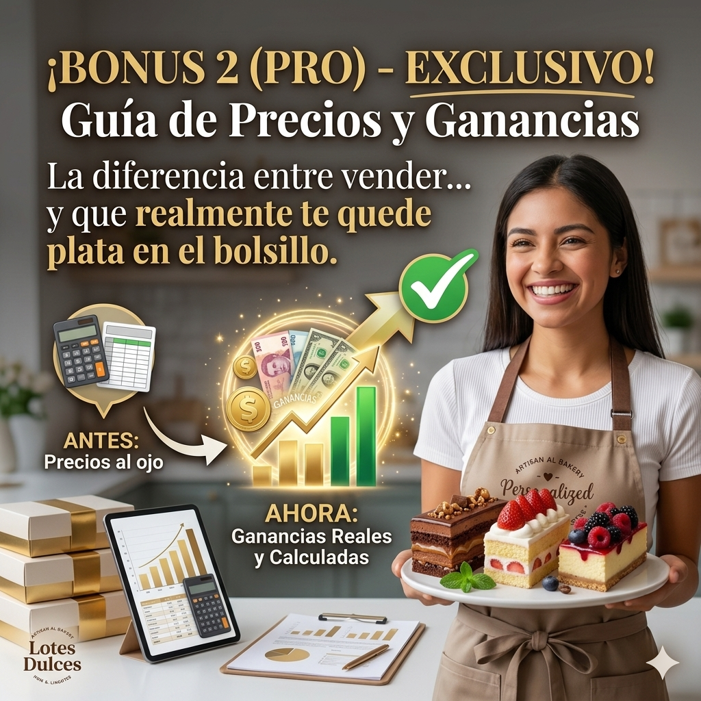 Mega Pack Repostería Lingotes Dulces Ingreso