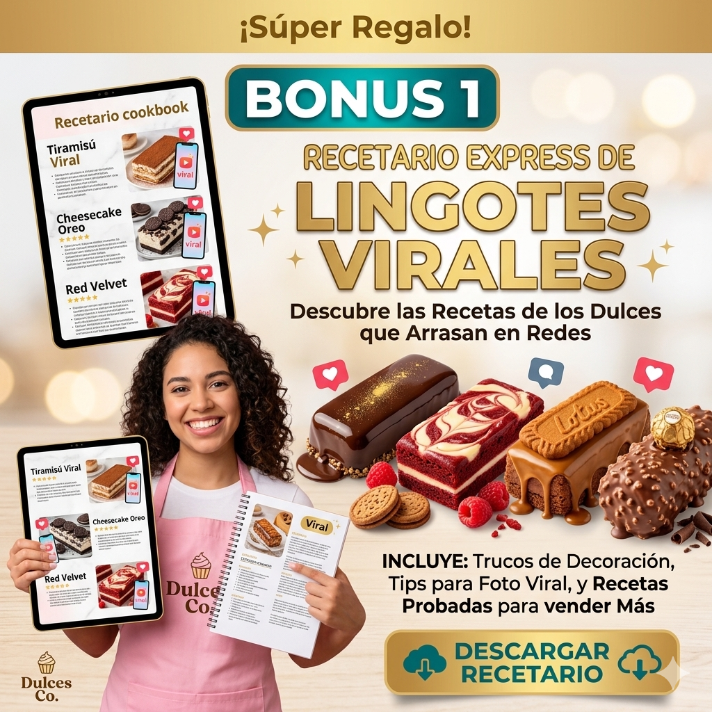 Mega Pack Repostería Lingotes Dulces Ingreso